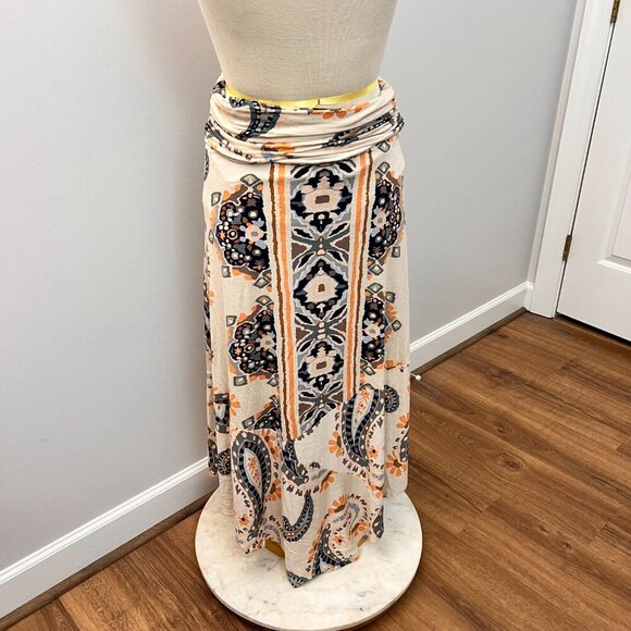 Maeve Anthropologie Southwest Maxi Boho Knit Skirt Sz M - Picture 10 of 11